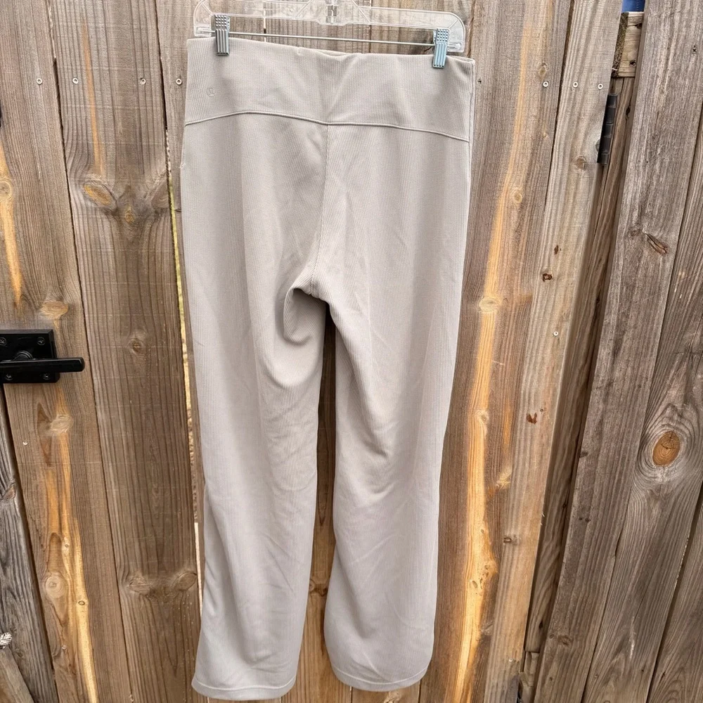 Lululemon Brushed Softstreme Ribbed Zip Flared Pant 32.5